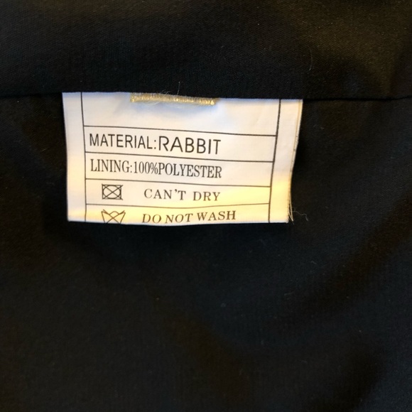 Saint Gil Genuine Rabbit Fur Trimmed Leather Vest - Picture 5 of 6